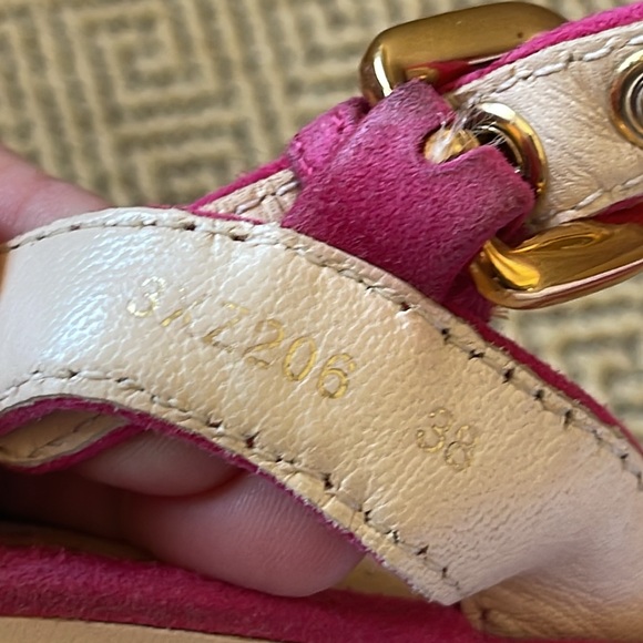 Prada Hot Pink Espadrille Wedge Sandals, 38 - Picture 14 of 16